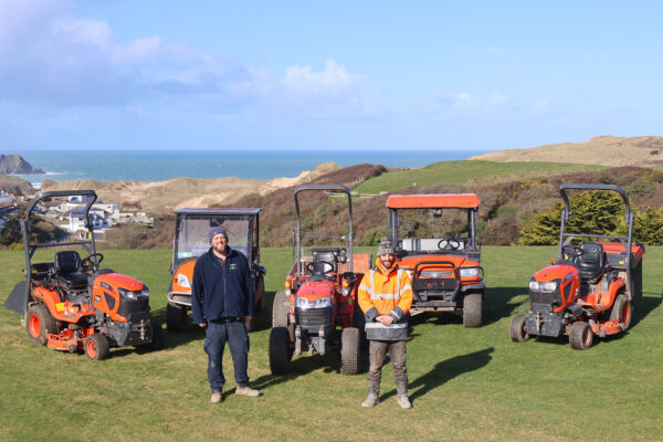 Kubota delivers five-star contribution for the award-winning team at Trevornick Holiday Park